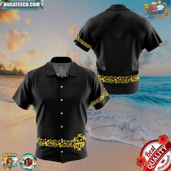 Trafalgar Punk Hazard One Piece Button Up Hawaiian Shirt