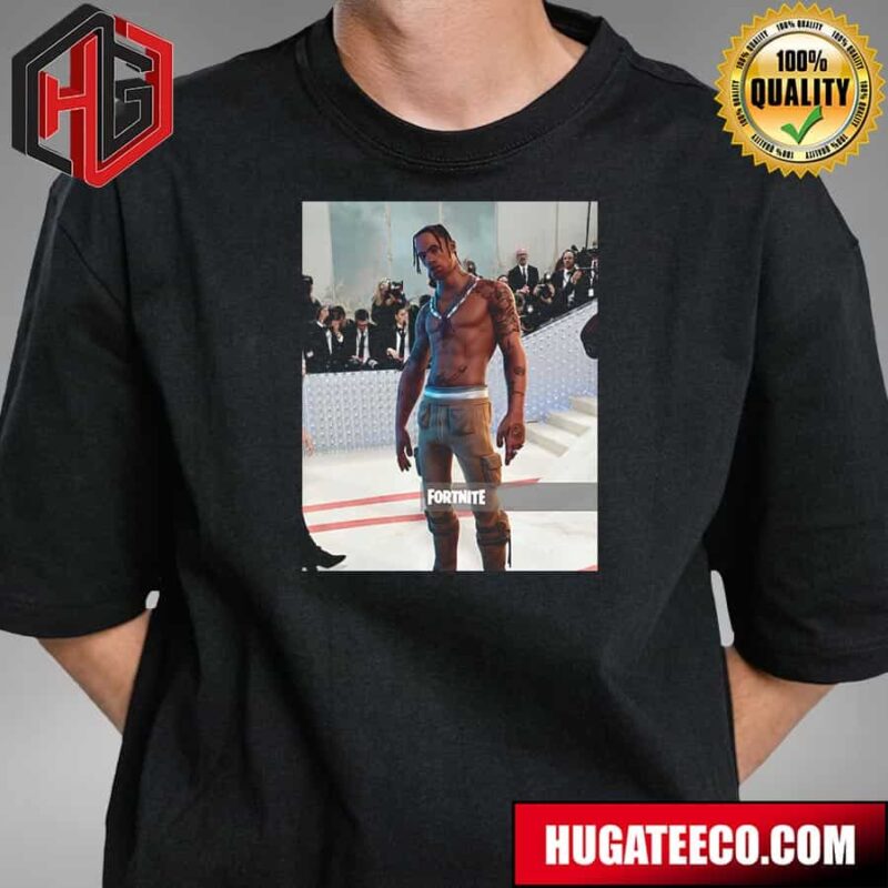 Travis Scott At The 2024 Metgala X Fortnite T-Shirt