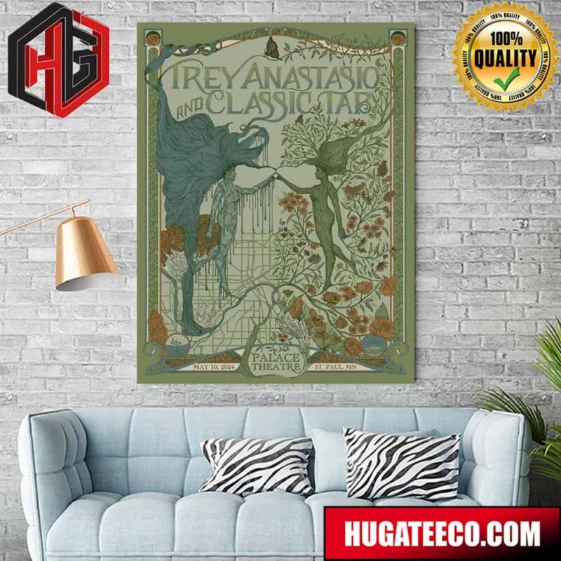 Trey Anastasio And Classic Tab Palace Theaters May 10 2024 St Paul Mn Poster Canvas