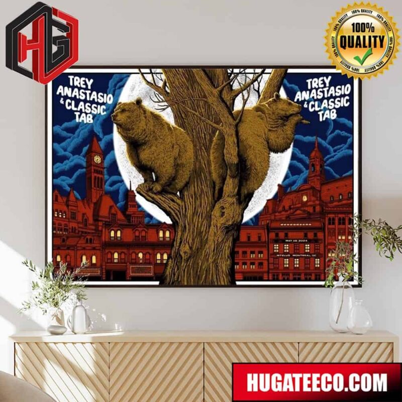 Trey Anastasio And Classic Tab Show May 18-19th In Toronto On And In Montreal Qc Home Decor Poster Canvas