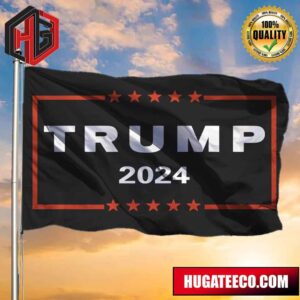 Trump 2024 Flag Donald Trump 2024 Donald J Trump Flag Merchandise For Trump Supporters Lovers 2 Sides Garden House Flag