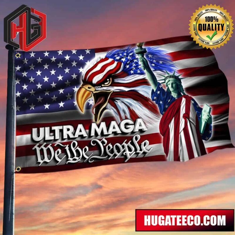 Trump 2024 Flag For Sale Ultra Mega We The People Liberty Eagle American Flag 2 Sides Garden House Flag