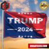 Trump 2024 Flag He’ll Be Back Trump Merch Store Donald Trump Merchandise Outdoor Banner 2 Sides Garden House Flag