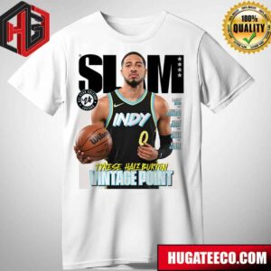 Tyrese Haliburton Vintage Pont All-Star Edition 2024 Indiana Pacers Cover SLAM T-Shirt
