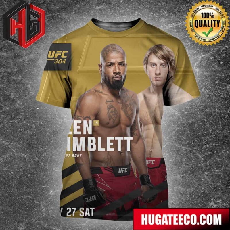 UFC 304 Bobby King Green Vs Paddy Pimblett Lightweight Bout July 27 Sat All Over Print Shirt