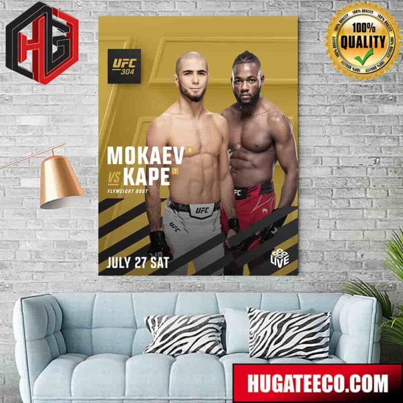 UFC 304 Muhammad Mokaev Vs Manel Kape Home Decor Poster Canvas