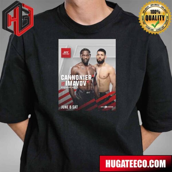 UFC Fight Night Jared Cannonier Will Face Off Against Imavov Nassourdine On Saturday June 8th Unisex T-Shirt Hoodie