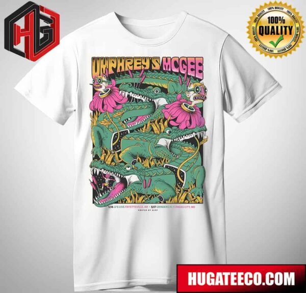 Umphrey’s Mcgee May 16 2024 Jj’s Live At Fayetteville Ar 17 May 2024 Grinders Kc Kansas City Mo Unisex T-Shirt Hoodie