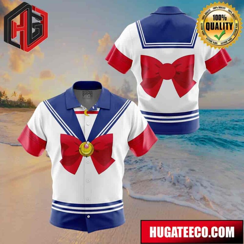 Usagi Tsukino Sailor Moon Button Up Animeape Hawaiian Shirt