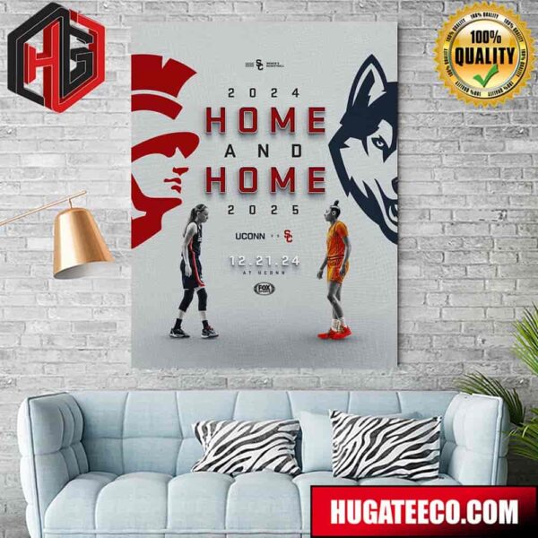 Usc Trojans Home-And-Home With Uconn Huskies In Connecticut On Dec 21 2024 Poster Canvas