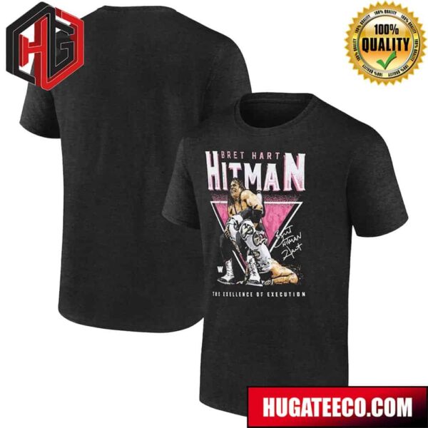 WWE Men’s 500 Level Black Bret Hart Sharpshooter Unisex T-Shirt