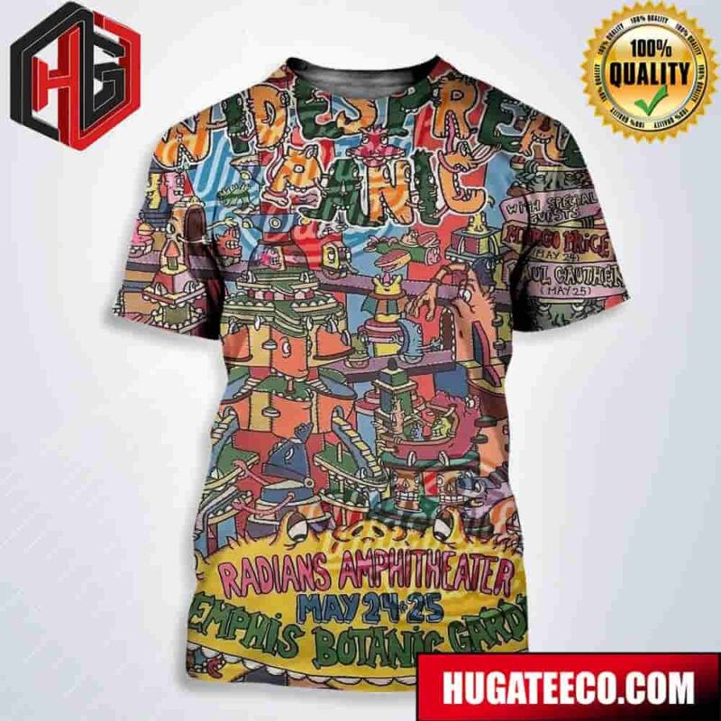 Widespread Panic Show On May 24th Radians Amphitheater Memphis Botanic Garden Merch All Over Print T-Shirt