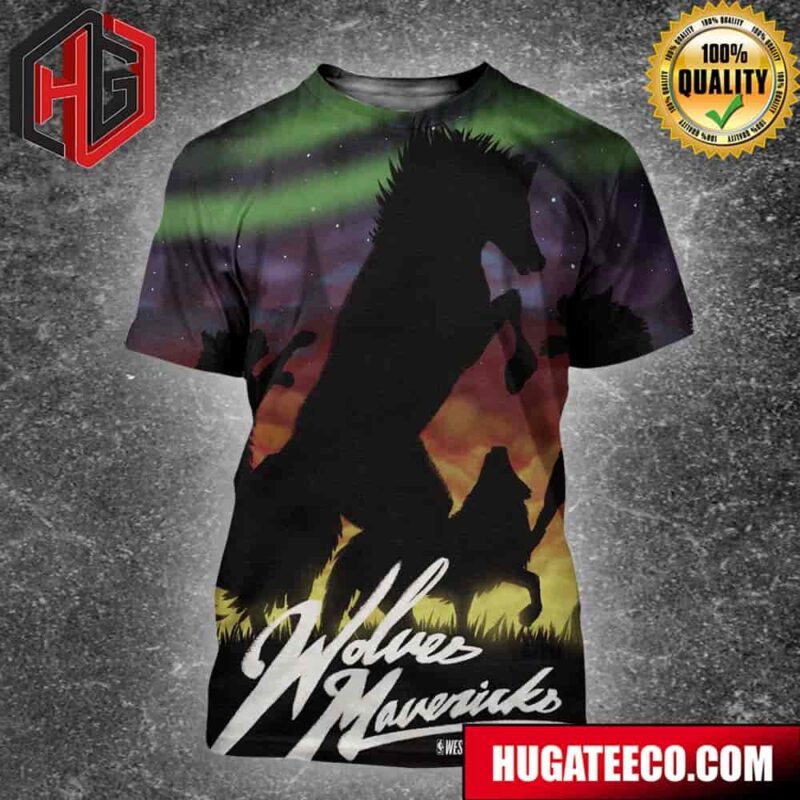 Wolves Mavericks NBA Western Conference Finals Schedule List All Over Print Shirt