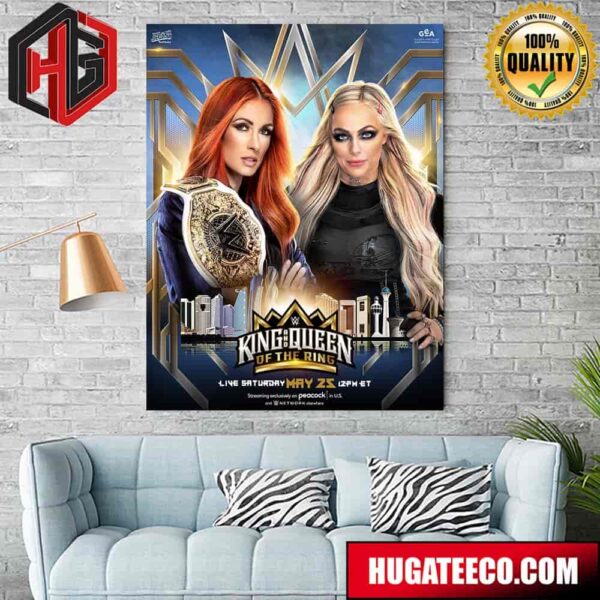 Women’s World Champion Rebecca Quin Defends Against Liv Morgan At WWE King And Queen Of The Ring Poster Canvas