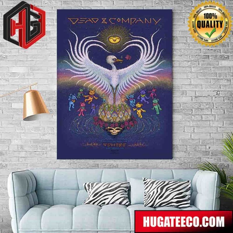 Concert Poster For Dead And Company Dead Forever May 26 2024 Las Vegas NV Poster Canvas