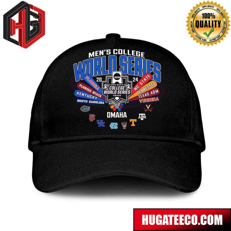2024 NCAA Mens Cross Bat Multi Team College World Series Omaha Classic Cap