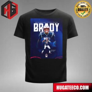 2024 Patriots Hall Of Fame Inductee Tom Brady  Quarterback 2000-2019 T-Shirt