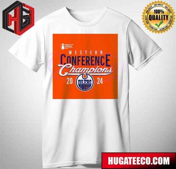 2024 Stanley Cup Final NHL Western Conference Champions Edmonton Oilers Hockey T-Shirt