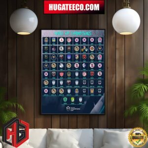30 Different Winners In All The History Of The Concacaf Champions Cup Club Pachuca Is Winner 2024 Home Decor Poster Canvas