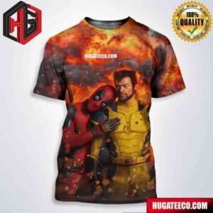 4DX Textless Poster For Deadpool And Wolverine All Over Print Shirt