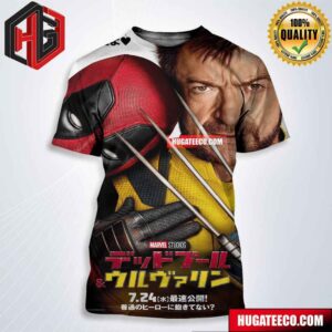 A Brand-New Japanese Poster For Deadpool And Wolverine Has Been Released All Over Print Shirt