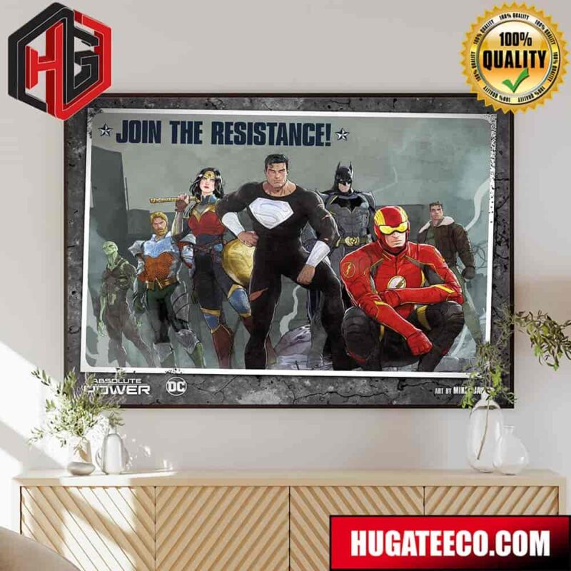 Absolute Power DC No 1 By Mark Waid And Dan Mora Art Pictured By Mikel Janin Home Decor Poster Canvas