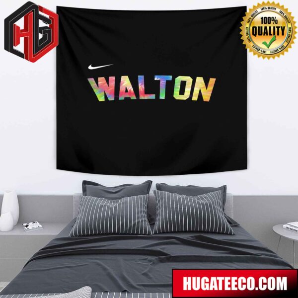 Adam Silver Says The Players Will Warmup In A Bill Walton Shirt In Honor Of The Late Hall Of Famer NBA Finals 2024 X Nike Bedroom Home Decor Tapestry