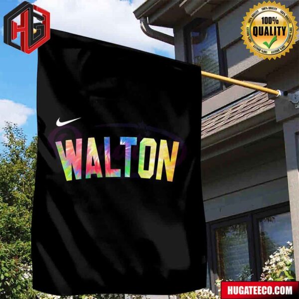 Adam Silver Says The Players Will Warmup In A Bill Walton Shirt In Honor Of The Late Hall Of Famer NBA Finals 2024 X Nike Logo Garden House Flag