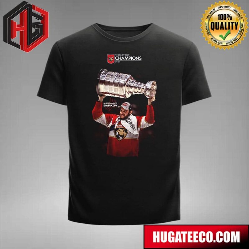 Aleksander Barkove And His Signature 2024 Stanley Cup Champion Florida Panthers T-Shirt