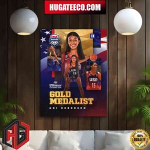 Ari Roberson Is Golden Medalist U18 Fiba Women’s Americup Colombia 2024 Home Decor Poster Canvas