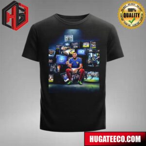 At The Age Of 25 Captain Kylian Mbappe Honoring The 80th Selection In Blue Tonight Unisex T-Shirt