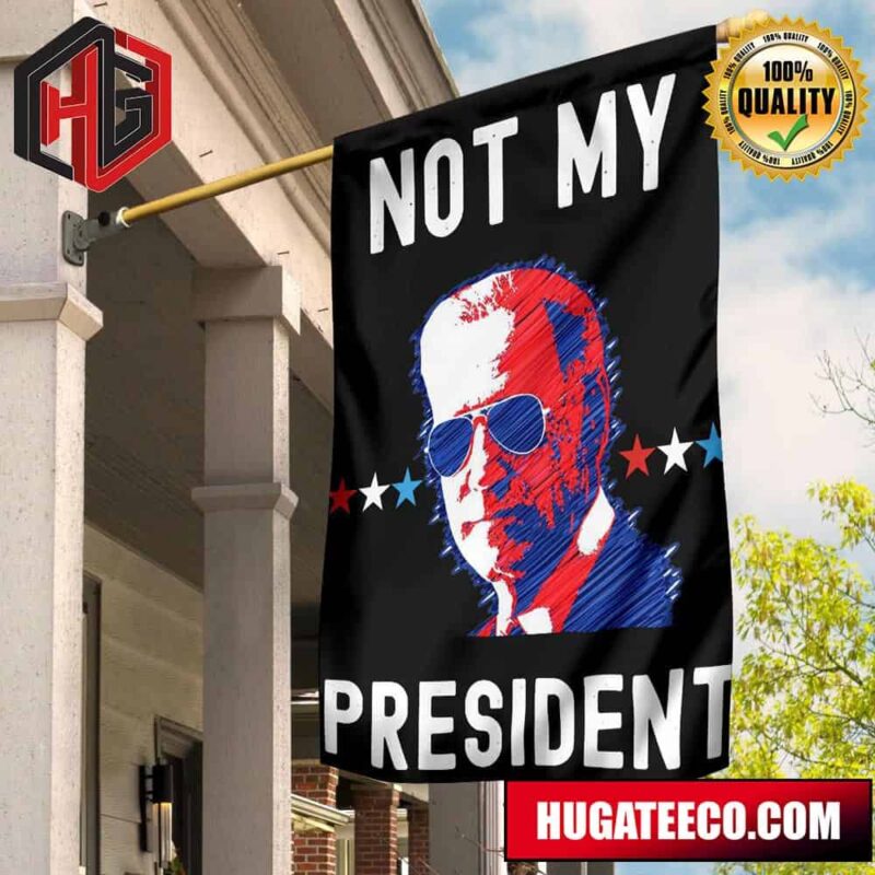 Biden Is Not My President Flag Anti Biden Flags Porch Decoration Ideas 2 Sides Garden House Flag