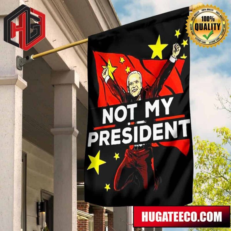 Biden Is Not My President Flag Joe Biden Not My President Fuck Biden Flag 2 Sides Garden House Flag