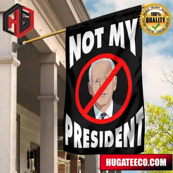 Biden Not My President Flag Anti Biden Flags For Trump Supporters Front Door Decor 2 Sides Garden House Flag