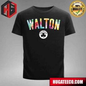 Bill Walton Black Boston Celtics Logo T-Shirt