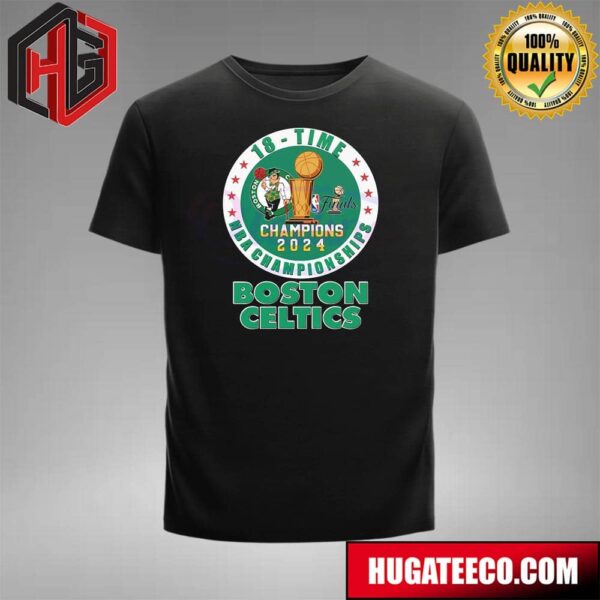 Boston Celtics 18 Time NBA Championships 2024 Boston Celtics NBA Finals Champions T-Shirt