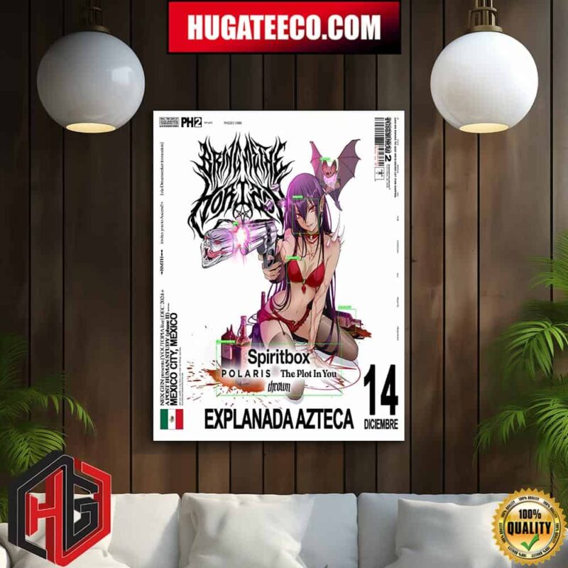 Bring Me The Horizon Ciudad De Mexico On 14 Dec 2024 At Calzada De Tlalpan 3465 Santa Ursula Coapa Cdmx Home Decor Poster Canvas
