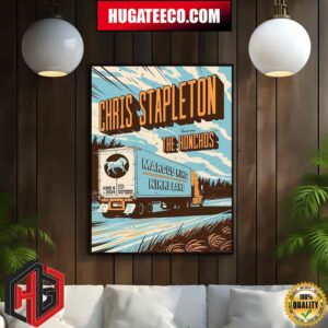 Camden Poster For Chris Stapleton Inspired By His Song Crosswind On June 6 2024 At Freedom Mortage Pavilion Camden New Jersey Home Decor Poster Canvas