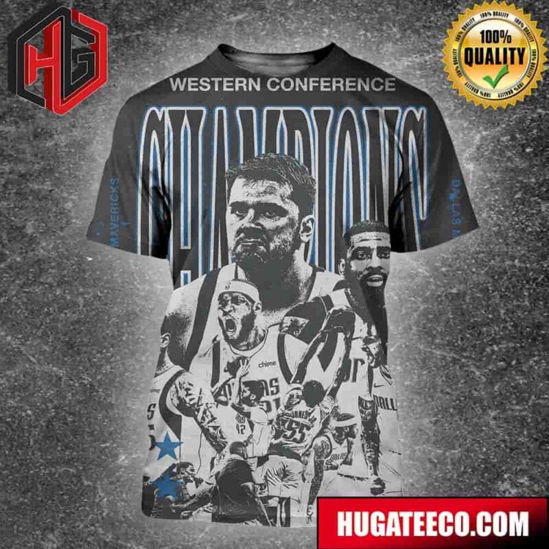 Dallas Mavericks NBA Western Conference Champions 2024 All Over Print Shirt