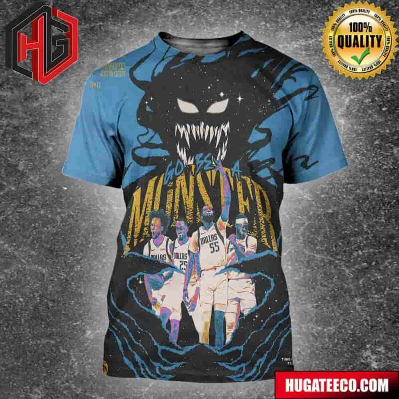 Dallas Mavericks Vs Boston Celtics 2024 NBA Finals Game 2 Go Be A Monster All Over Print Shirt