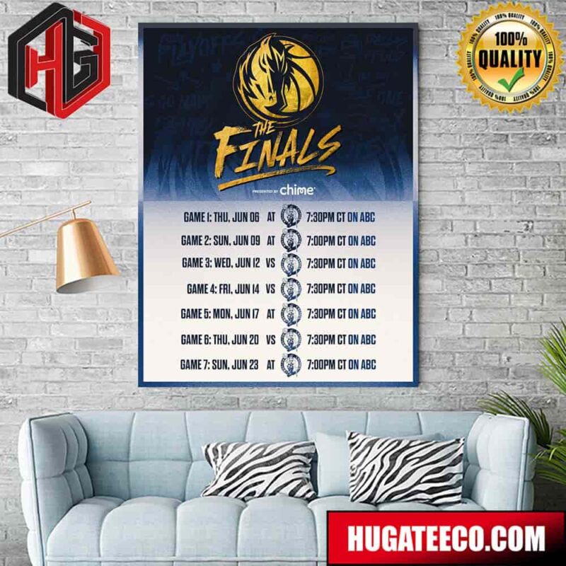 Dallas Mavericks Vs Boston Celtics The Finals NBA Schedule List Home Decor Poster Canvas