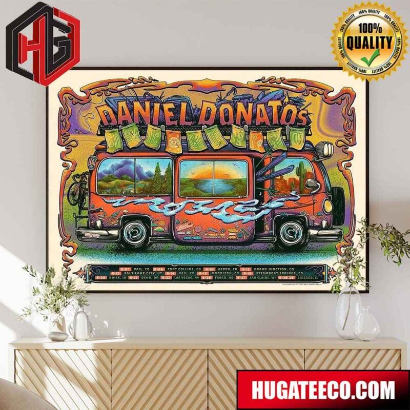 Daniel Donato Tour 2024 Cosmic Country To Up Schedule List Home Decor Poster Canvas