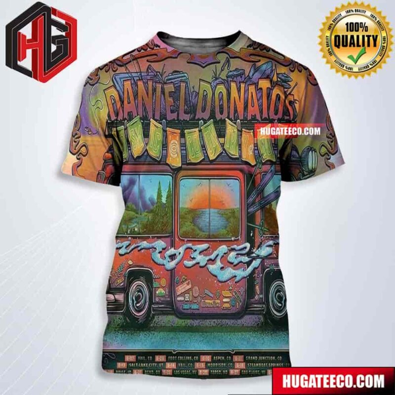 Daniel Donato Tour 2024 Cosmic Country To Up Schedule List Memorial Merch All Over Print Shirt