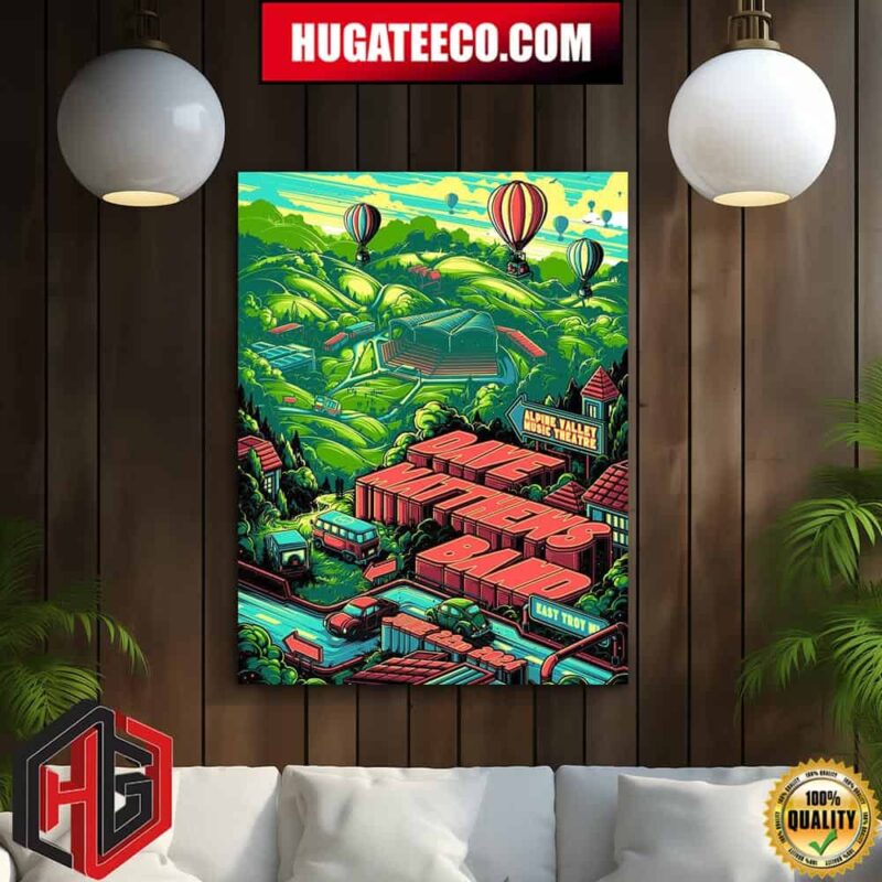 Dave Matthews Band Show at the Alpine Valley Music Theatre Home Decor Poster Canvas