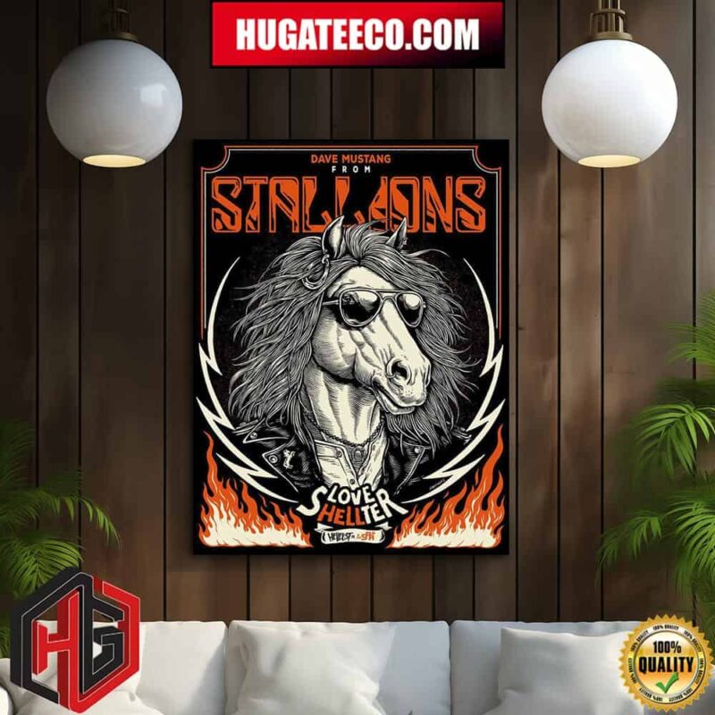 Dave Mustang From Stallions New Resident Of Love Shellter Spa’s Love Shelter At Hellfest Open Air Festival Home Decor Poster Canvas