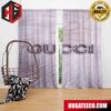 Duplicate Gucci Logo Fashion Luxury Brand Home Decor For Living Room And Bed Room Window Curtains