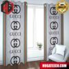 Diamonds Gucci Text Logo Fashion Luxury Brand Home Decor For Living Room And Bed Room Window Curtains