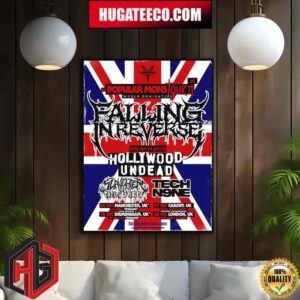 Falling In Reverse The Popular Mons Tour II World Domination With Special Guest Hoolywood Undead On December In Manchester And Birmingham Home Decor Poster Canvas