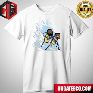 Father And Son Kamehameha Lebron James And Bronny James Los Angeles Lakers T-Shirt