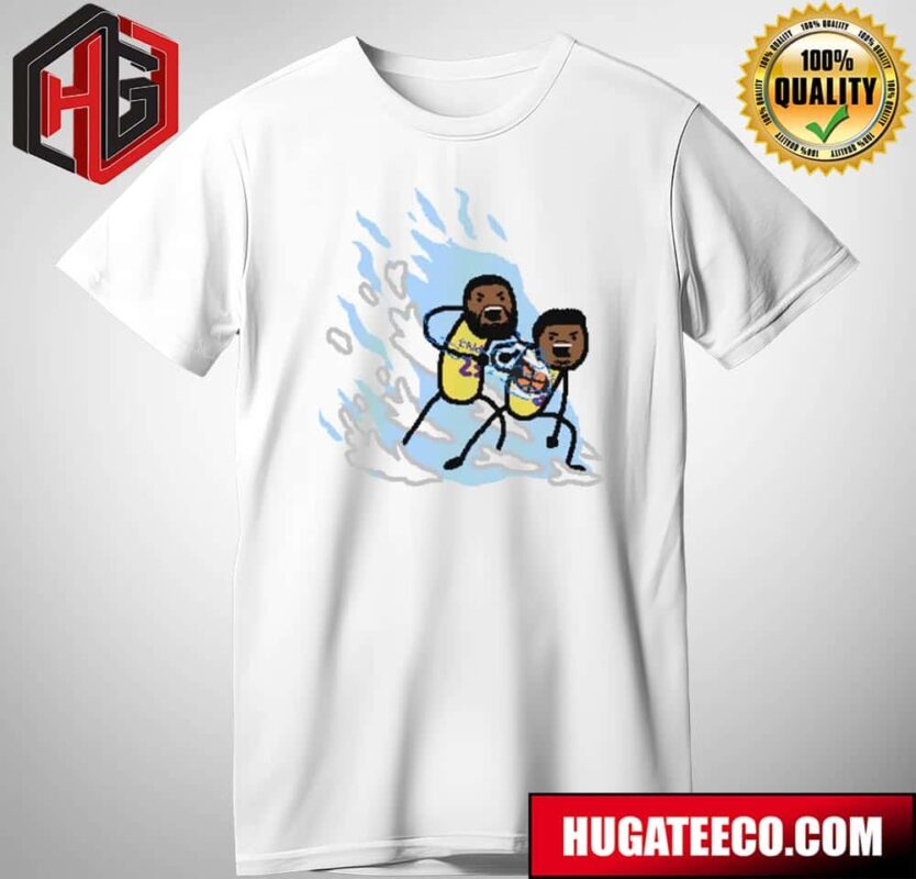 Father And Son Kamehameha Lebron James And Bronny James Los Angeles Lakers T-Shirt